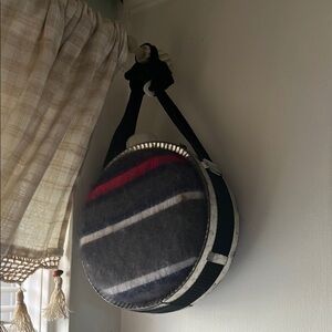 ▫️Vintage Wool Striped Round Canteen with Strap